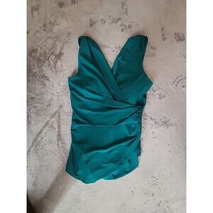 Sporti Swimsuit Isbella  Women's Plus Size 18w Emarld Tummy Control One Piece
